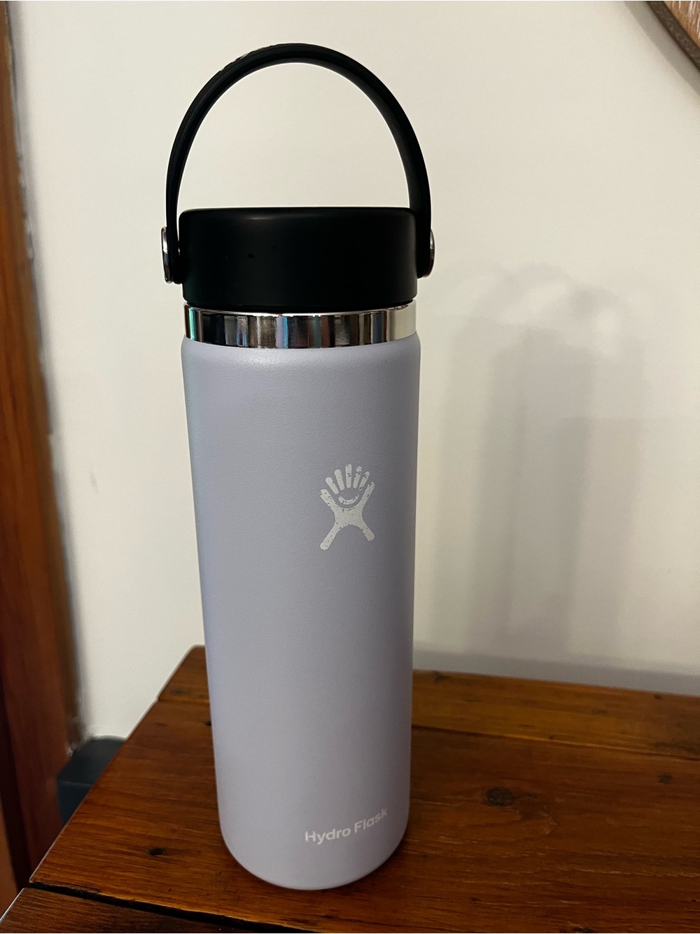 Hydro Flask Lavender Bottle with Black Carry Handle